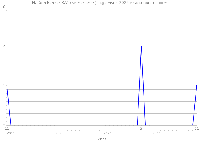 H. Dam Beheer B.V. (Netherlands) Page visits 2024 
