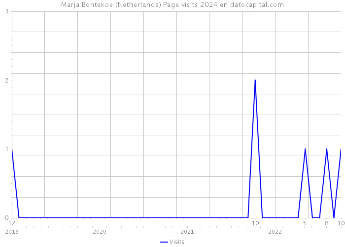 Marja Bontekoe (Netherlands) Page visits 2024 