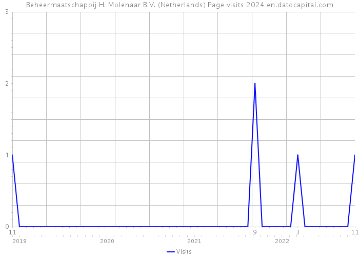 Beheermaatschappij H. Molenaar B.V. (Netherlands) Page visits 2024 