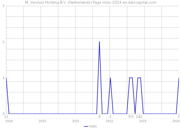 M. Versluis Holding B.V. (Netherlands) Page visits 2024 
