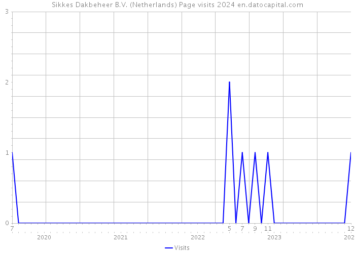 Sikkes Dakbeheer B.V. (Netherlands) Page visits 2024 