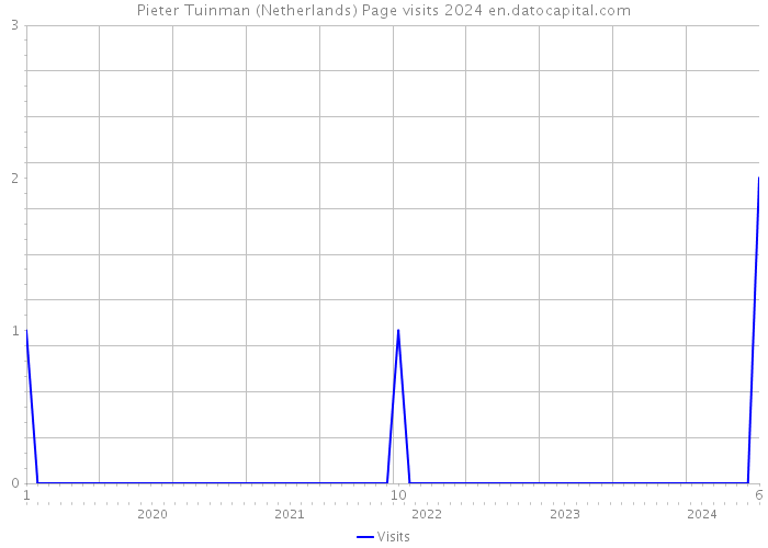 Pieter Tuinman (Netherlands) Page visits 2024 