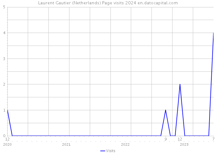 Laurent Gautier (Netherlands) Page visits 2024 