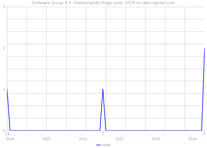 Software Group B.V. (Netherlands) Page visits 2024 