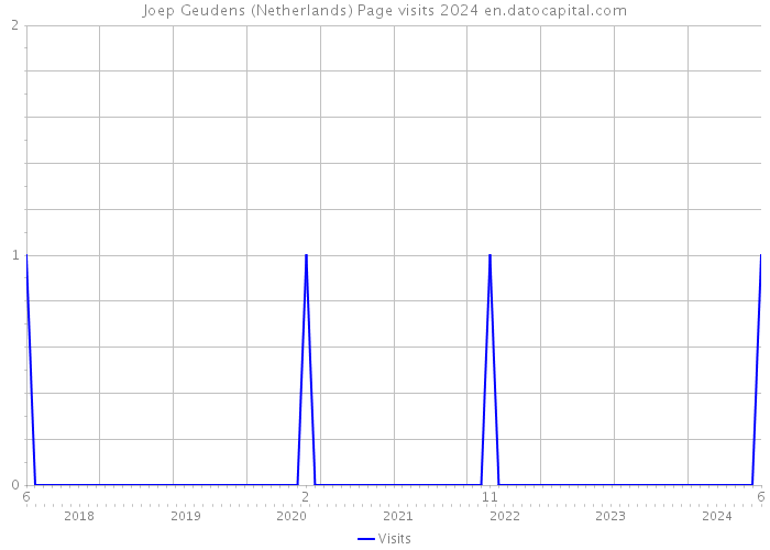 Joep Geudens (Netherlands) Page visits 2024 