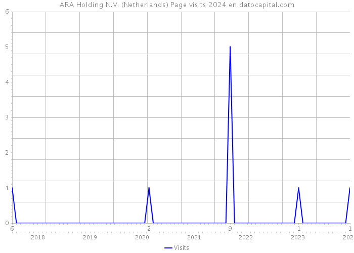 ARA Holding N.V. (Netherlands) Page visits 2024 