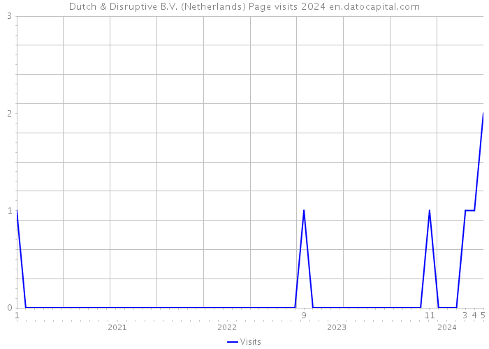 Dutch & Disruptive B.V. (Netherlands) Page visits 2024 