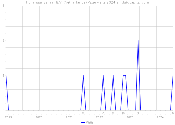 Hullenaar Beheer B.V. (Netherlands) Page visits 2024 