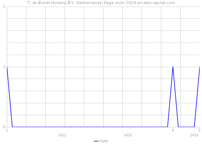 T. de Bondt Holding B.V. (Netherlands) Page visits 2024 