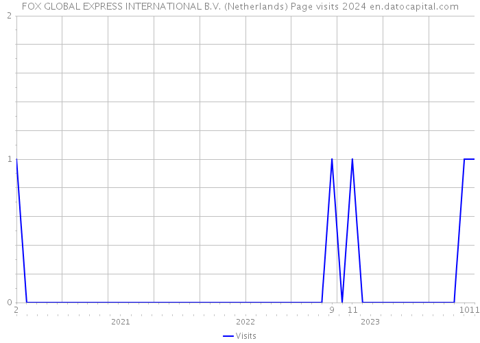 FOX GLOBAL EXPRESS INTERNATIONAL B.V. (Netherlands) Page visits 2024 
