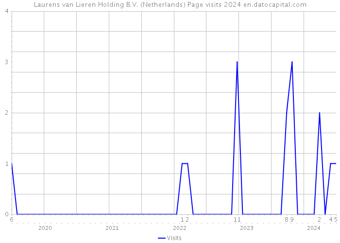 Laurens van Lieren Holding B.V. (Netherlands) Page visits 2024 