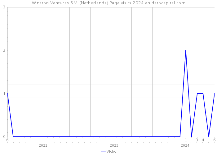 Winston Ventures B.V. (Netherlands) Page visits 2024 