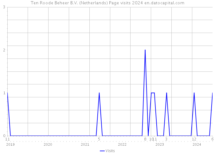 Ten Roode Beheer B.V. (Netherlands) Page visits 2024 