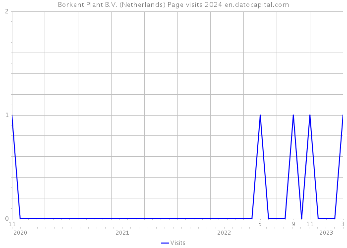 Borkent Plant B.V. (Netherlands) Page visits 2024 