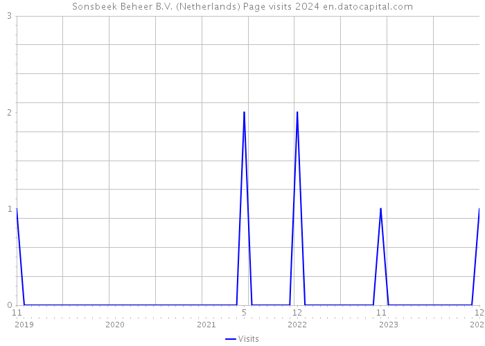 Sonsbeek Beheer B.V. (Netherlands) Page visits 2024 