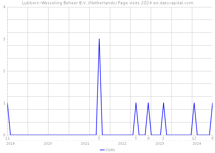 Lubbers-Wesseling Beheer B.V. (Netherlands) Page visits 2024 