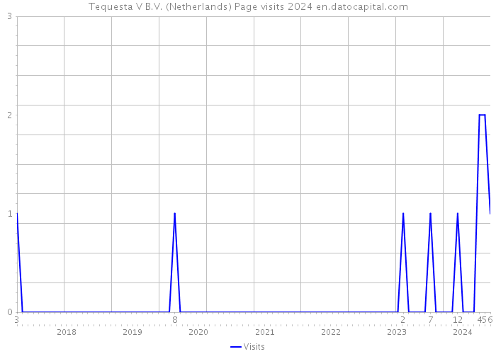 Tequesta V B.V. (Netherlands) Page visits 2024 