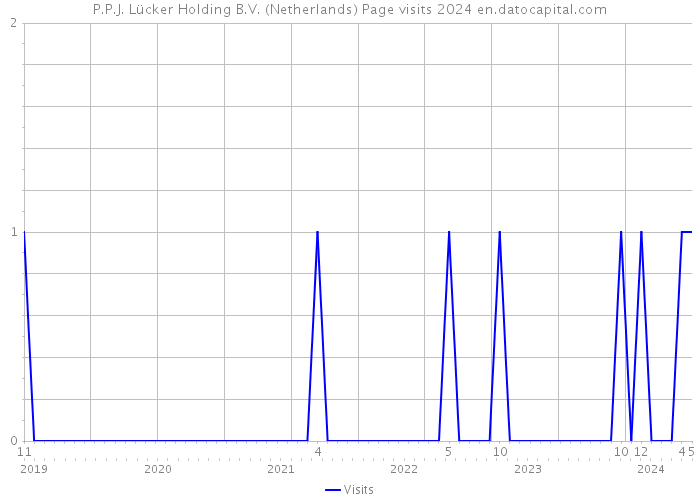 P.P.J. Lücker Holding B.V. (Netherlands) Page visits 2024 