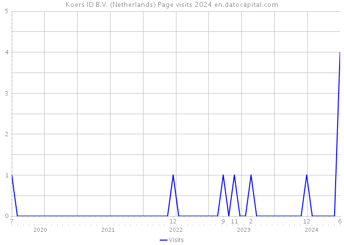 Koers ID B.V. (Netherlands) Page visits 2024 