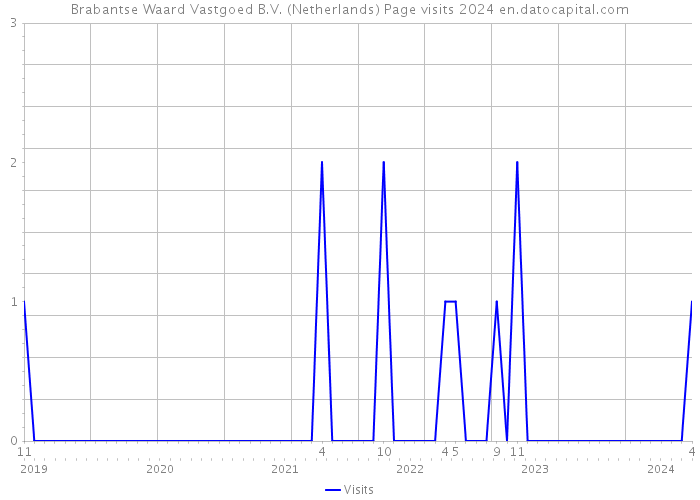 Brabantse Waard Vastgoed B.V. (Netherlands) Page visits 2024 