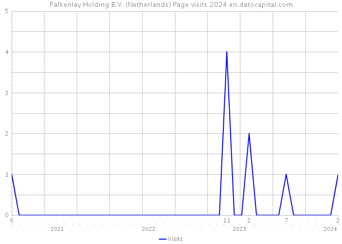 Falkenlay Holding B.V. (Netherlands) Page visits 2024 