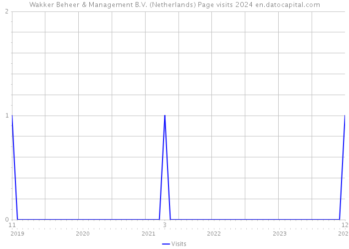 Wakker Beheer & Management B.V. (Netherlands) Page visits 2024 