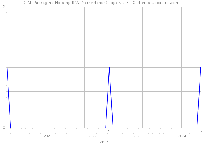 C.M. Packaging Holding B.V. (Netherlands) Page visits 2024 