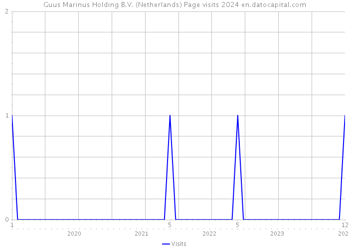 Guus Marinus Holding B.V. (Netherlands) Page visits 2024 