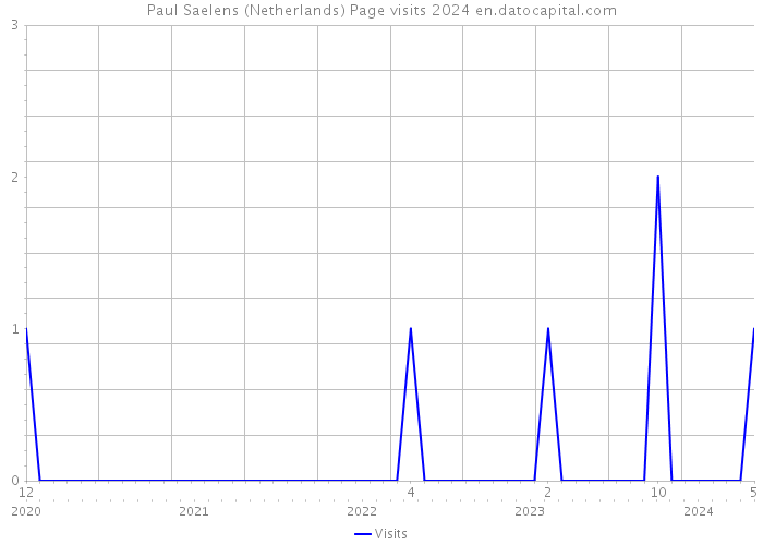 Paul Saelens (Netherlands) Page visits 2024 