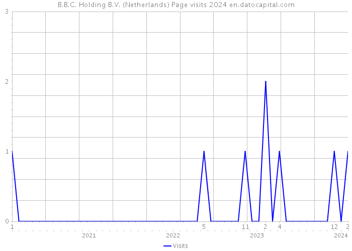 B.B.C. Holding B.V. (Netherlands) Page visits 2024 