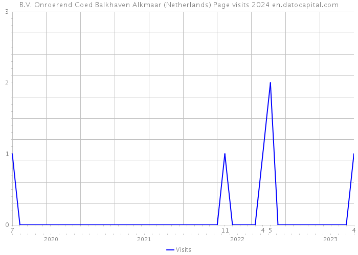 B.V. Onroerend Goed Balkhaven Alkmaar (Netherlands) Page visits 2024 