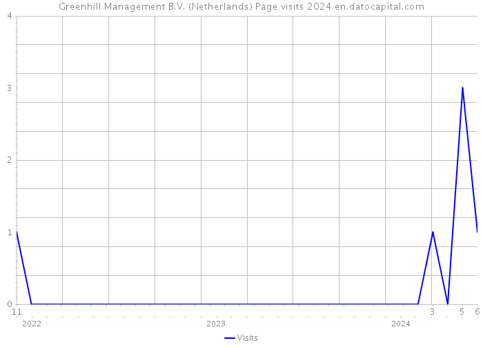 Greenhill Management B.V. (Netherlands) Page visits 2024 