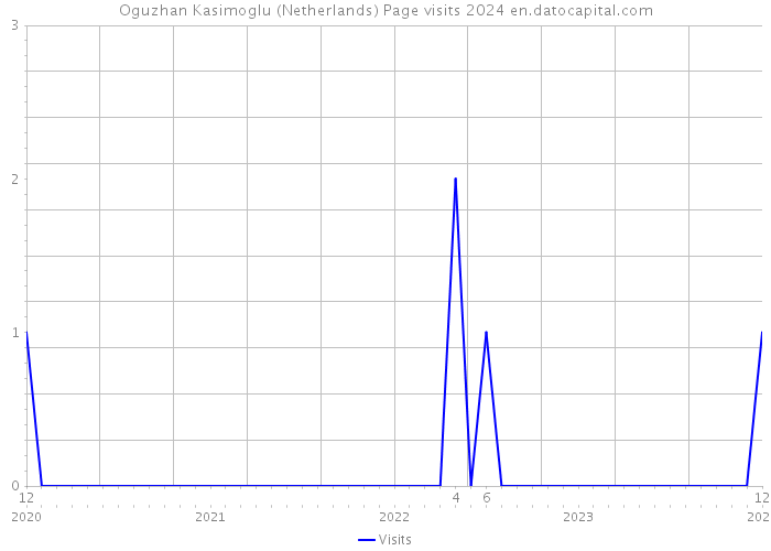 Oguzhan Kasimoglu (Netherlands) Page visits 2024 