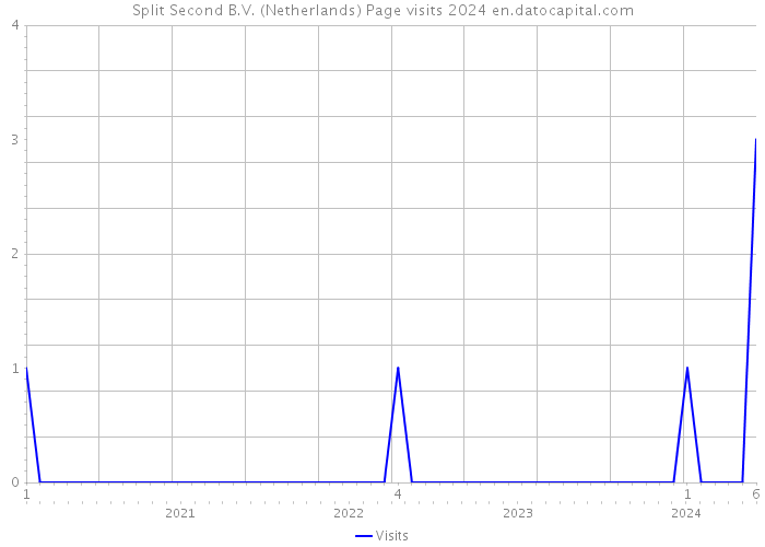 Split Second B.V. (Netherlands) Page visits 2024 