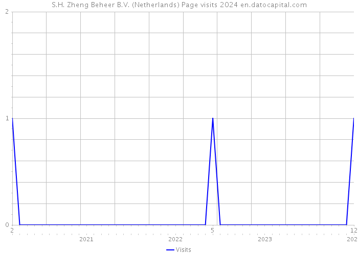 S.H. Zheng Beheer B.V. (Netherlands) Page visits 2024 