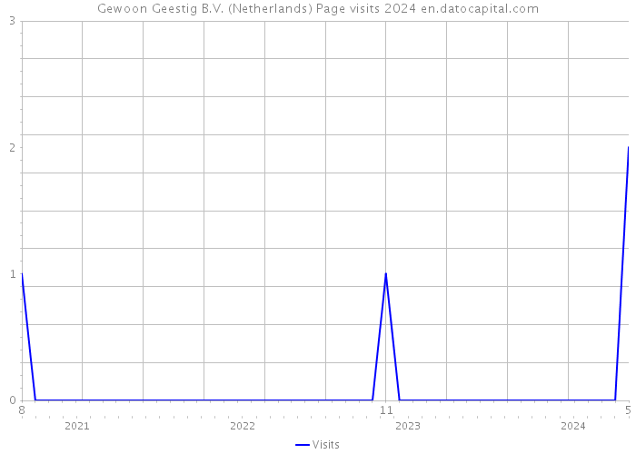 Gewoon Geestig B.V. (Netherlands) Page visits 2024 