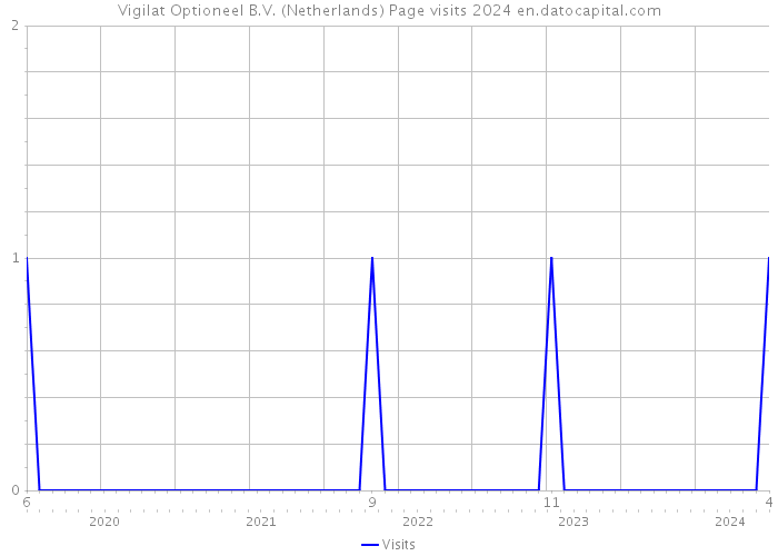 Vigilat Optioneel B.V. (Netherlands) Page visits 2024 