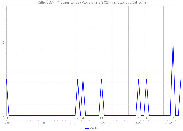 Gilliot B.V. (Netherlands) Page visits 2024 