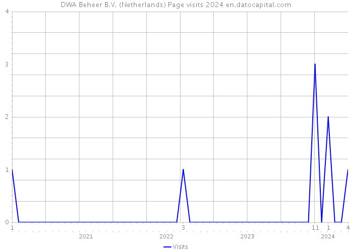 DWA Beheer B.V. (Netherlands) Page visits 2024 