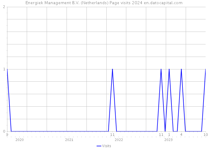 Energiek Management B.V. (Netherlands) Page visits 2024 