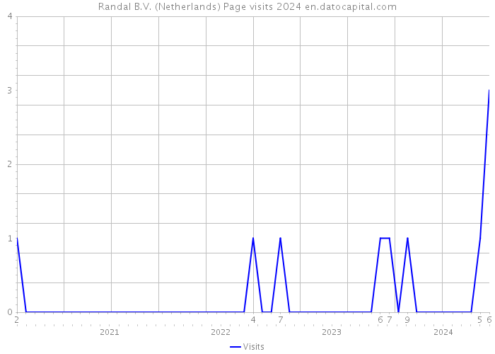 Randal B.V. (Netherlands) Page visits 2024 