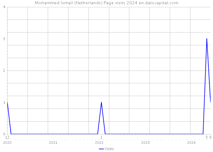 Mohammed Ismail (Netherlands) Page visits 2024 