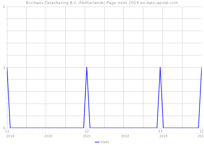 Bormans Detachering B.V. (Netherlands) Page visits 2024 