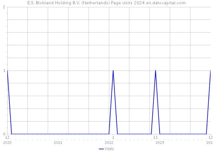 E.S. Blokland Holding B.V. (Netherlands) Page visits 2024 