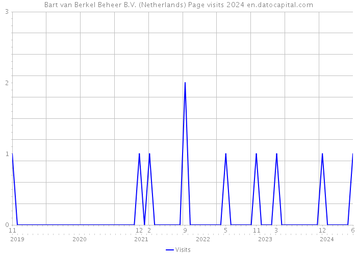 Bart van Berkel Beheer B.V. (Netherlands) Page visits 2024 