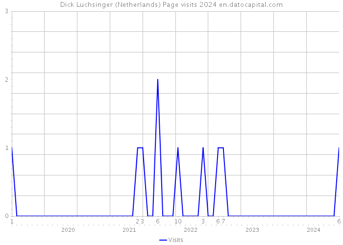 Dick Luchsinger (Netherlands) Page visits 2024 