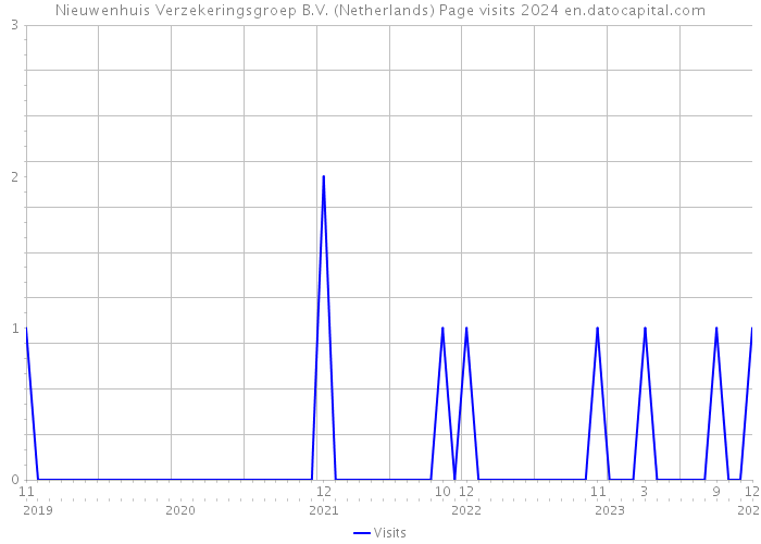 Nieuwenhuis Verzekeringsgroep B.V. (Netherlands) Page visits 2024 
