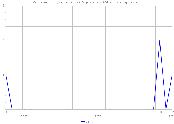 Verheyen B.V. (Netherlands) Page visits 2024 