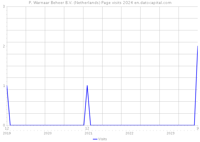 P. Warnaar Beheer B.V. (Netherlands) Page visits 2024 