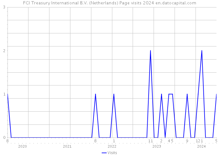 FCI Treasury International B.V. (Netherlands) Page visits 2024 